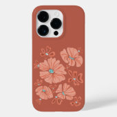 Hippie Blooms: Abstracte Red Flower Power kunstwer Case-Mate iPhone Case (Achterkant)