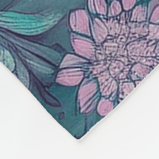 Hippie Blues Fleece Deken (Hoek)