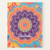 Hippie Bohemian Mandala Paarse Mix Persoonlijk Planner (Achterkant)