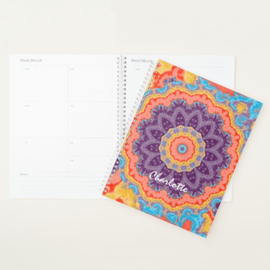 Hippie Bohemian Mandala Paarse Mix Persoonlijk Planner (Display)