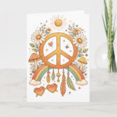 Hippie Bohemian Vibes Blank Art Card Kaart (Voorkant)
