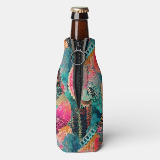 Hippie Boho Bottle Cooler (Fles Achterkant)