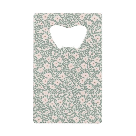 Hippie Boho Floral Creditkaart Flessenopener (Voorkant)