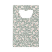 Hippie Boho Floral Creditkaart Flessenopener (Achterkant)