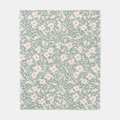 Hippie Boho Floral Fleece Deken (Voorkant)