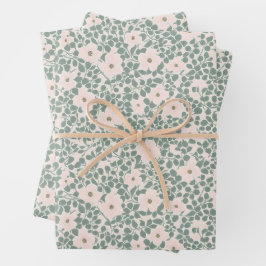 Hippie Boho Floral Inpakpapier Vel