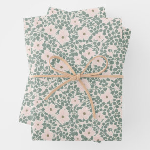 Hippie Boho Floral Inpakpapier Vel