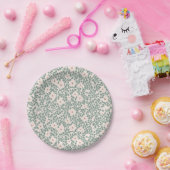 Hippie Boho Floral Papieren Bordje (Feest)