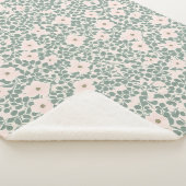 Hippie Boho Floral Sherpa Deken (3/4)