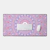 Hippie Boho Funky Groovy Boheemse Kaleidoscoop Bureaumat (Keyboard & Muis)