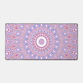Hippie Boho Funky Groovy Boheemse Kaleidoscoop Bureaumat (Voorkant)