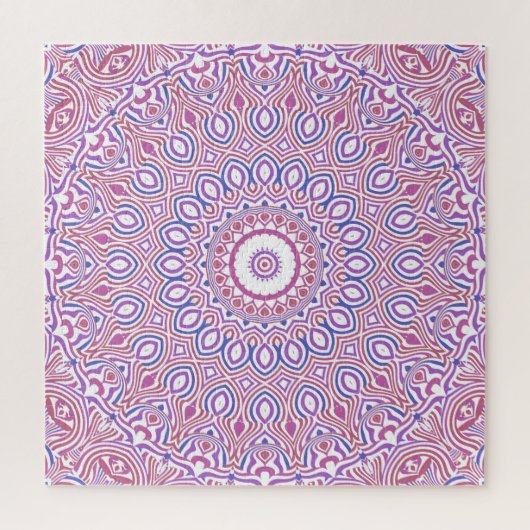Hippie Boho Funky Groovy Boheemse Kaleidoscoop Legpuzzel (Verticaal)