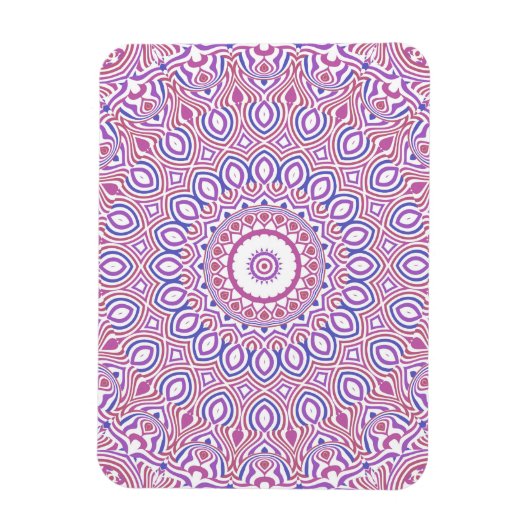 Hippie Boho Funky Groovy Bohemian Kaleidoscoop Magneet (Verticaal)