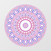 Hippie Boho Funky Groovy Bohemian Kaleidoscoop Raamsticker (Vel)
