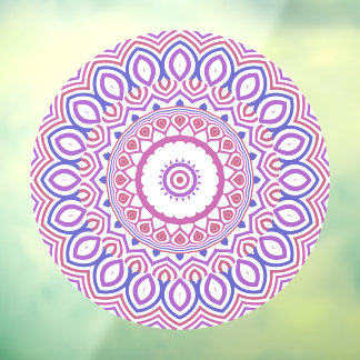 Hippie Boho Funky Groovy Bohemian Kaleidoscoop Raamsticker