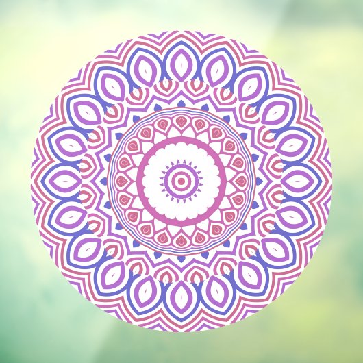 Hippie Boho Funky Groovy Bohemian Kaleidoscoop Raamsticker (Vel 3)