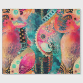 hippie boho-inpakpapier cadeaupapier (Vlak)