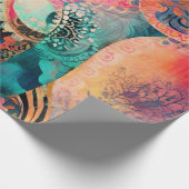 hippie boho-inpakpapier cadeaupapier (Hoek)