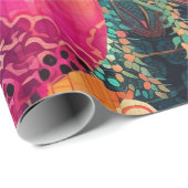 hippie boho-inpakpapier cadeaupapier (Rol Hoek)