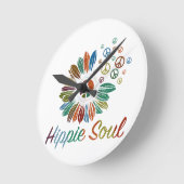 Hippie Boho Peace and Love Soul  Ronde Klok (Hoek)