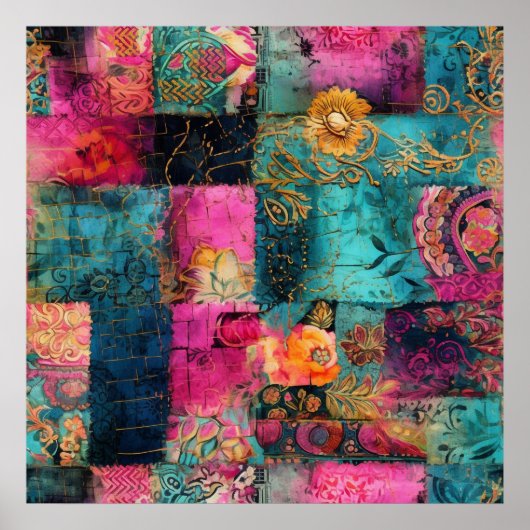 Hippie Boho-Poster Poster (Voorkant)