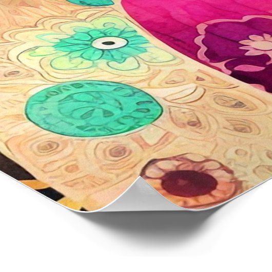 Hippie Boho-Poster Poster (Hoek)