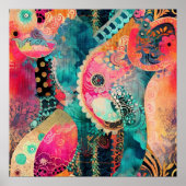 Hippie Boho-Poster Poster (Voorkant)
