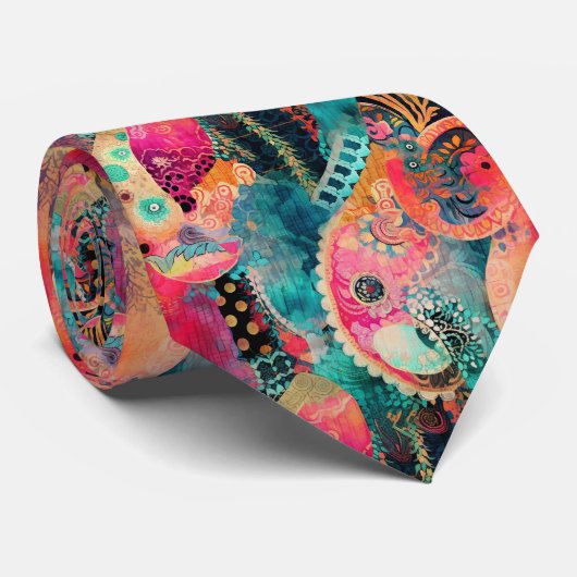 Hippie Boho Stropdas (Opgerold)