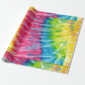 Hippie Boho Stropdas-Dye Cadeaupapier (Uitgerold)
