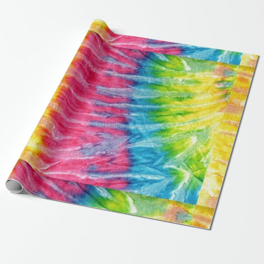 Hippie Boho Stropdas-Dye Cadeaupapier (Uitgerold)