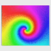 Hippie Boho Tie Dye Psychedelic Twirl Cadeaupapier (Vlak)