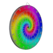 Hippie Boho Tie Dye Psychedelic Twirl Dartbord (Voorkant Links)