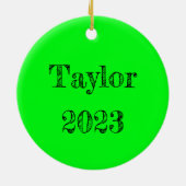 Hippie Boho Tie Dye Psychedelic Twirl Keramisch Ornament (Achterkant)