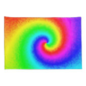  Hippie Boho Tie Dye Psychedelic Twirl Kussensloop (Achterkant-Rechts)