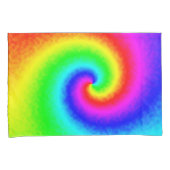 Hippie Boho Tie Dye Psychedelic Twirl Kussensloop (Voorkant-Rechts)
