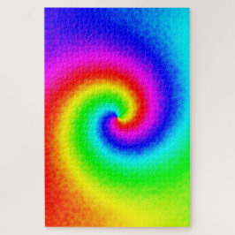 Hippie Boho Tie Dye Psychedelic Twirl Legpuzzel
