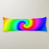  Hippie Boho Tie Dye Psychedelic Twirl Lichaamskussen (Voorkant)