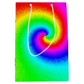  Hippie Boho Tie Dye Psychedelic Twirl Medium Cadeauzakje (Voorkant)