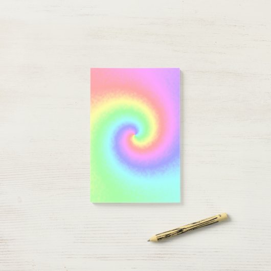  Hippie Boho Tie Dye Psychedelic Twirl Post-it® Notes (Op bureau)