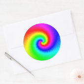Hippie Boho Tie Dye Psychedelic Twirl Ronde Sticker (Envelop)