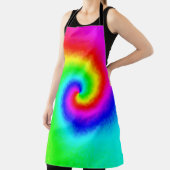 Hippie Boho Tie Dye Psychedelic Twirl Schort (Insitu)
