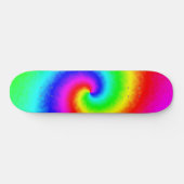  Hippie Boho Tie Dye Psychedelic Twirl Skateboard (Horizontaal)