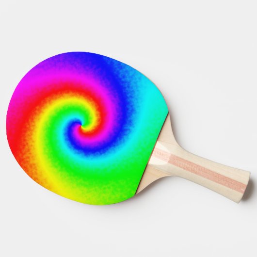  Hippie Boho Tie Dye Psychedelic Twirl Tafeltennisbatje (Zijkant)