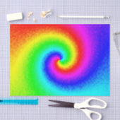 Hippie Boho Tie Dye Psychedelic Twirl Tissuepapier (Craft)