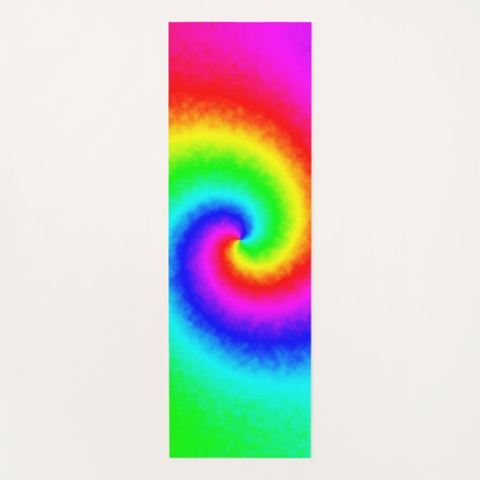  Hippie Boho Tie Dye Psychedelic Twirl Yogamat (Voorkant)