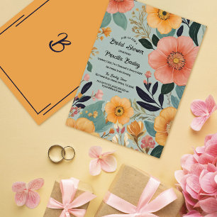 Hippie Boho Waterverf Bloemen Vrijgezellenfeest Kaart