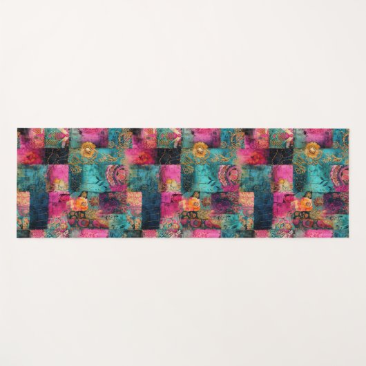 Hippie Boho Yoga Mat (Voorkant (horizontaal))