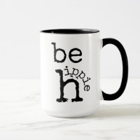 Hippie, Boho, Zwart Wit, Koffie Mok