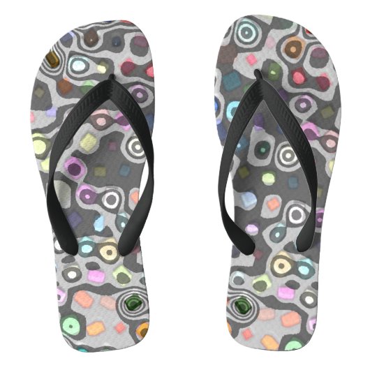 Hippie brede teenslippers (Voetbed)