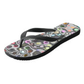 Hippie brede teenslippers (Schuin)